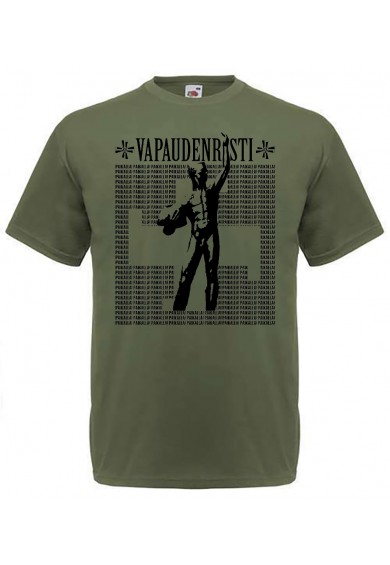 VAPAUDENRISTI "paikalla" t-shirt S