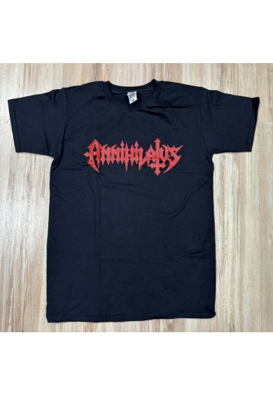 ANNIHILATUS "RED LOGO" (BLACK) t-shirt S