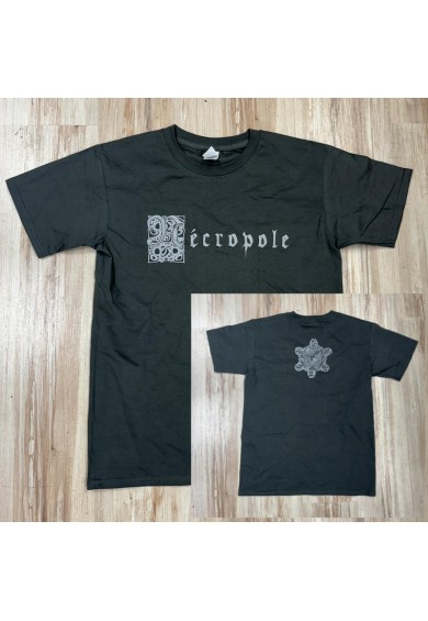 NECROPOLE silver logo t-shirt M