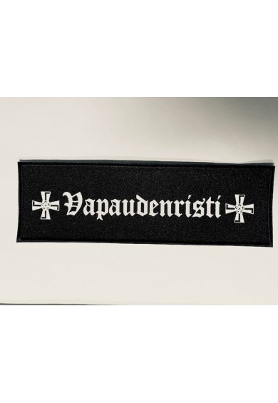 VAPAUDENRISTI logo (6x20) -patch 