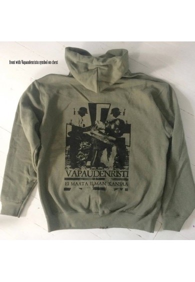 VAPAUDENRISTI "green" hoodie XL